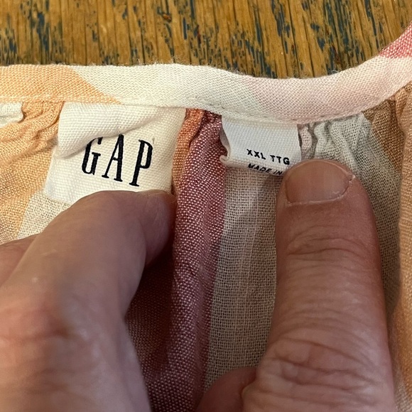 GAP – Sleeveless striped blouse – Size XXL - Picture 2 of 9